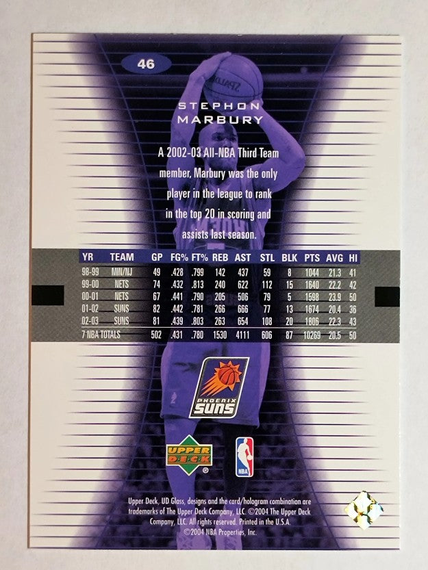 2003-04 UD Glass #46 Stephon Marbury