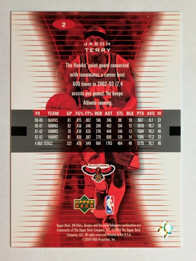 2003-04 UD Glass #2 Jason Terry