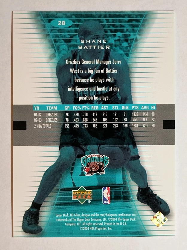 2003-04 UD Glass #28 Shane Battier