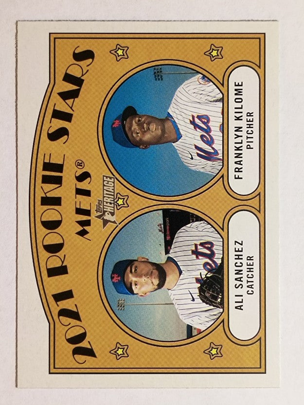 2021 Topps Heritage #155 Ali Sanchez RC/Franklyn Kilome RC