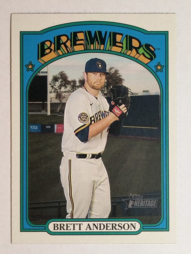 2021 Topps Heritage #157 Brett Anderson
