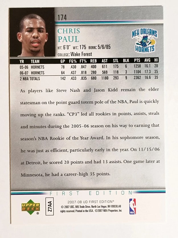 2007-08 Upper Deck First Edition #174 Chris Paul