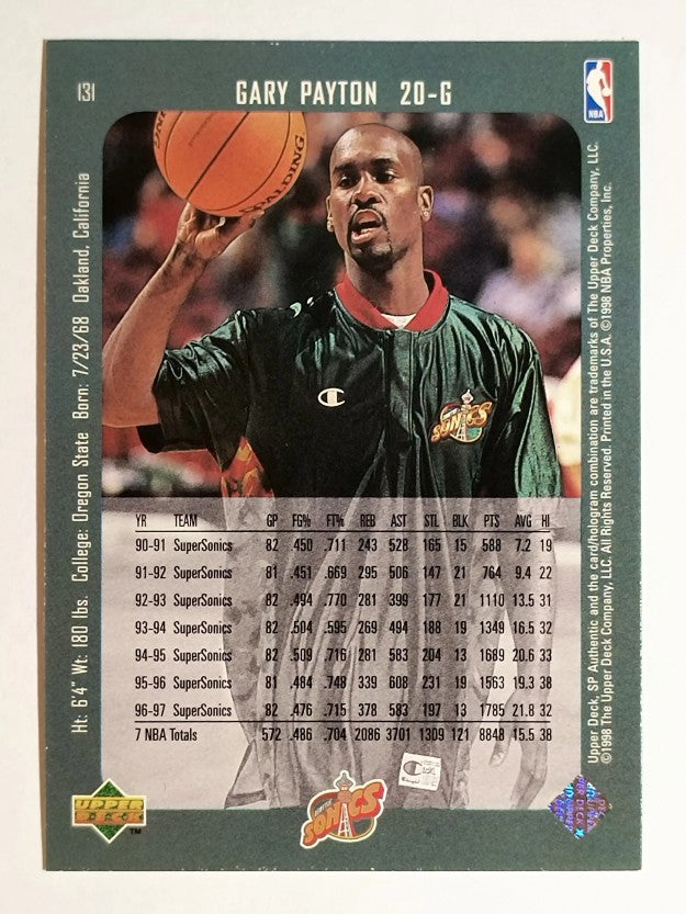 1997-98 SP Authentic #131 Gary Payton