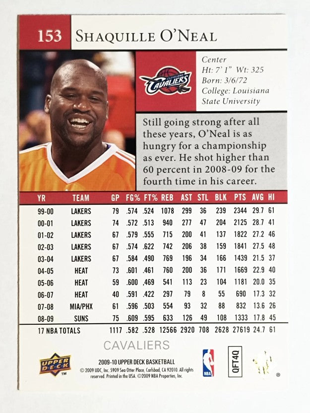 2009-10 Upper Deck #153 Shaquille O'Neal