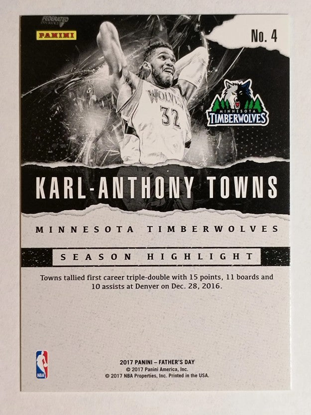 2017 Panini Father's Day Panini Collection #4 Karl-Anthony Towns