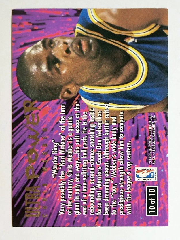 1994-95 Ultra Power #10 Chris Webber
