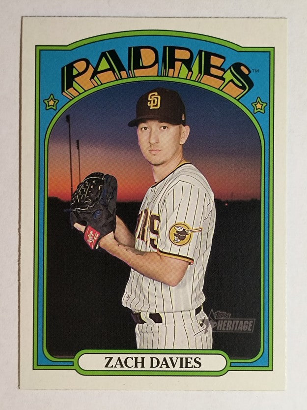2021 Topps Heritage #199 Zach Davies