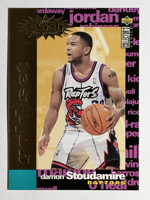 1995-96 Collector's Choice Crash Game Scoring Gold Redemption Damon Stoudamire