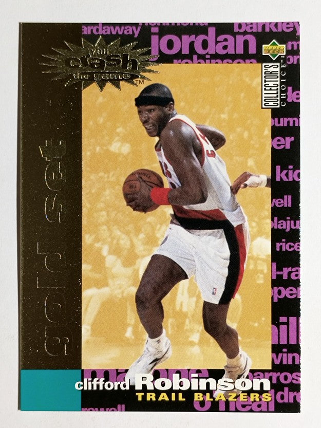 1995-96 Collector's Choice Crash Game Scoring Gold Redemption Clifford Robinson