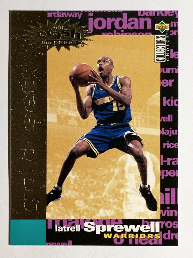 1995-96 Collector's Choice Crash Game Scoring Gold Redemption Latrell Sprewell