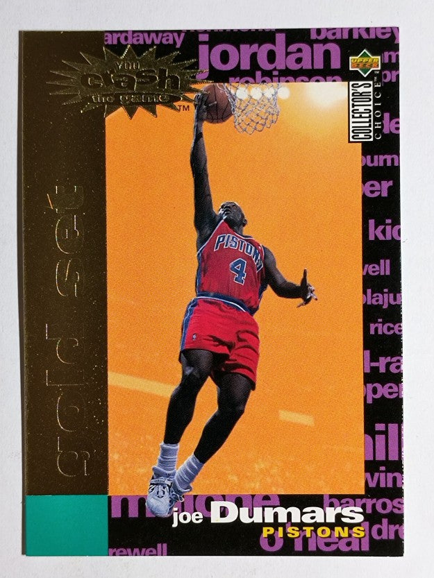 1995-96 Collector's Choice Crash the Game Scoring Gold Redemption C25 Joe Dumars