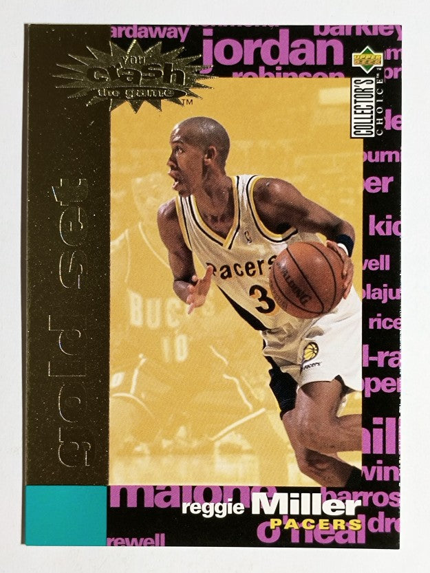 1995-96 Collector's Choice Crash the Game Scoring Gold Redemption Reggie Miller