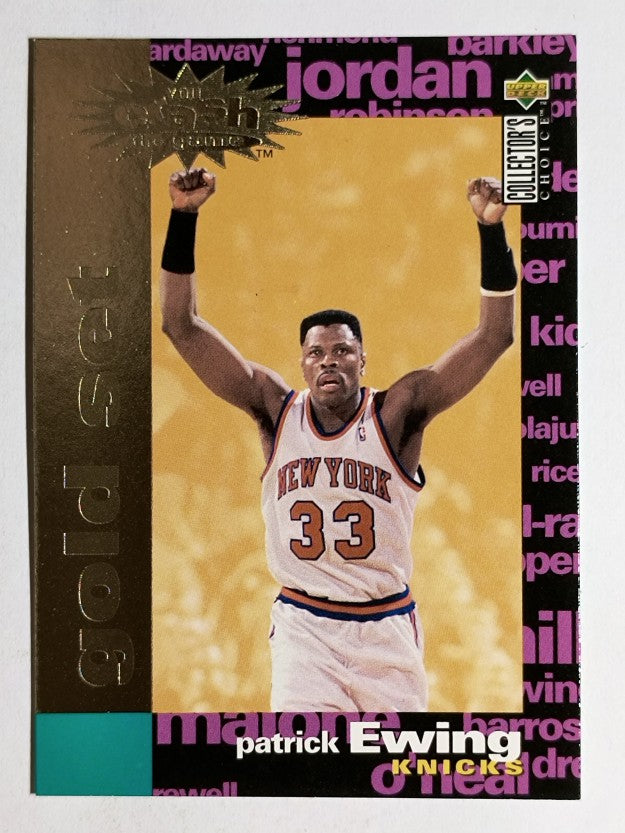 1995-96 Collector's Choice Crash the Game Scoring Gold Redemption Patrick Ewing