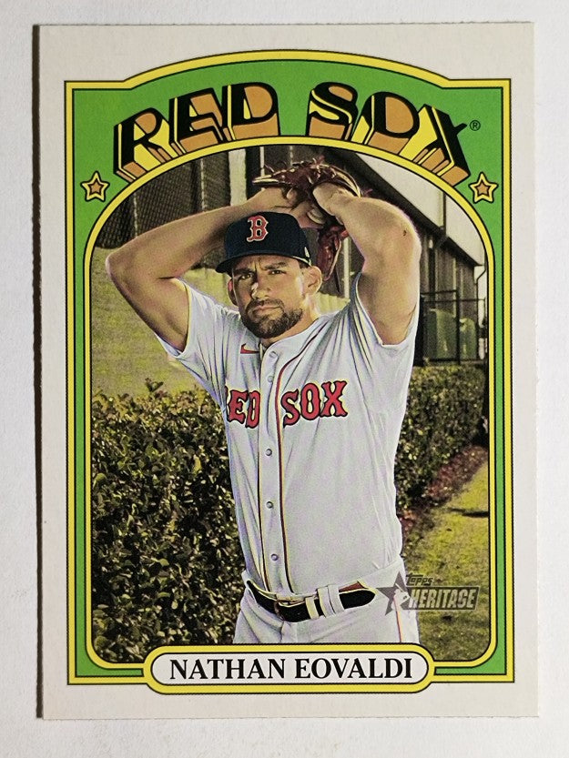 2021 Topps Heritage #205 Nathan Eovaldi