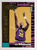 1995-96 Collector's Choice Crash the Game Scoring Gold Redemption Karl Malone