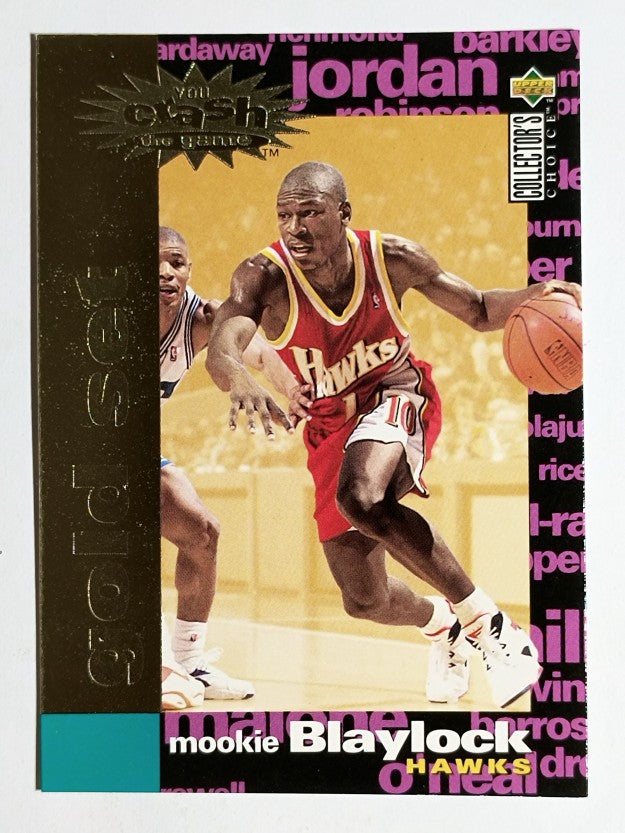 1995-96 Collector's Choice Crash Game Scoring Gold Redemption Mookie Blaylock