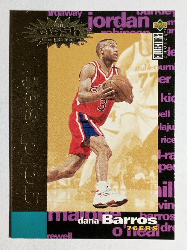 1995-96 Collector's Choice Crash the Game Scoring Gold Redemption Dana Barros