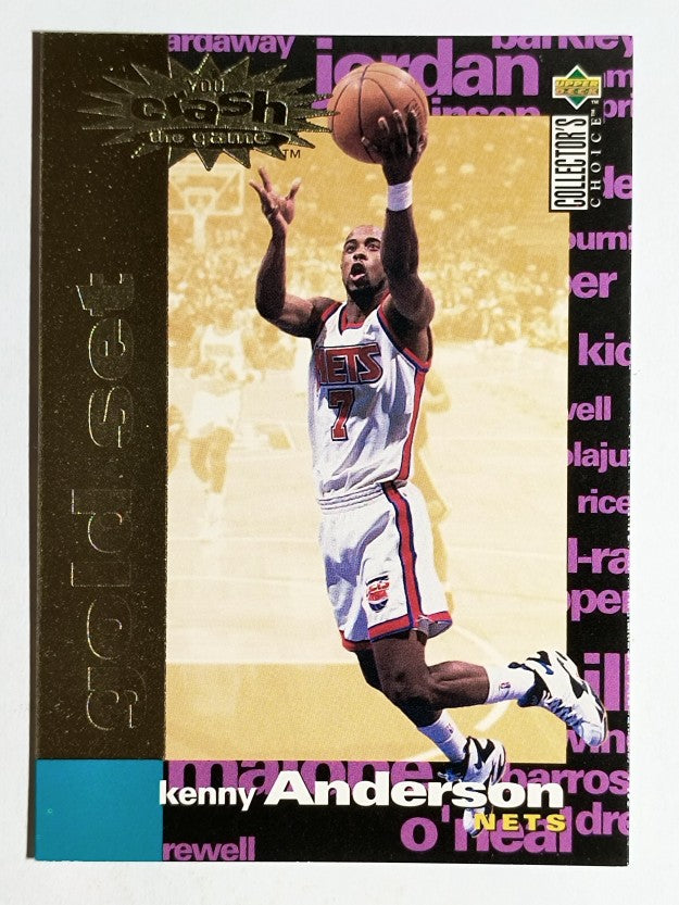 1995-96 Collector's Choice Crash the Game Scoring Gold Redemption Kenny Anderson