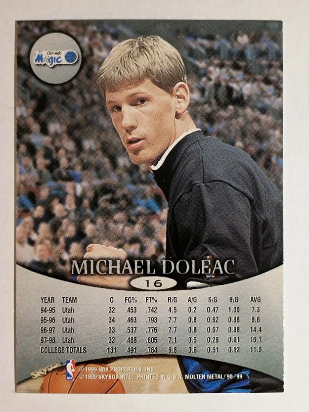 1998-99 SkyBox Molten Metal #16 Michael Doleac RC