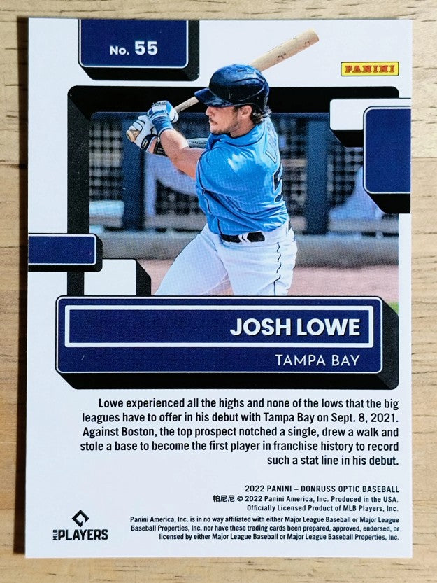 2022 Donruss Optic #55 Josh Lowe RR RC