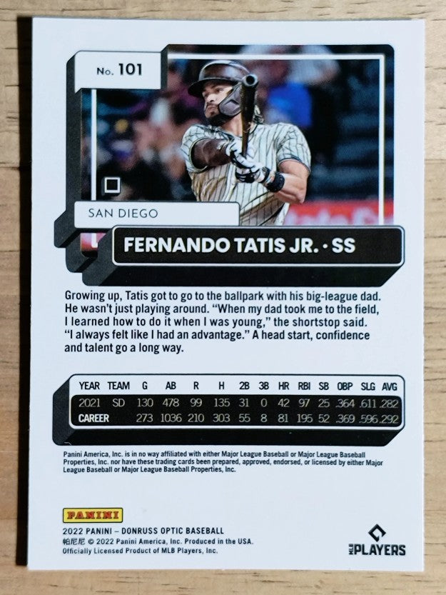 2022 Donruss Optic #101 Fernando Tatis Jr.