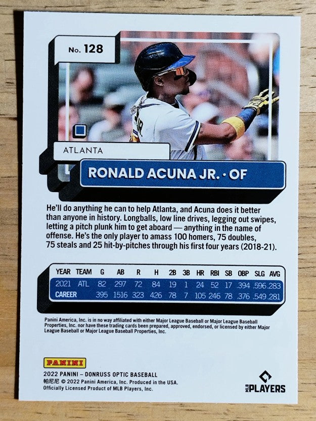 2022 Donruss Optic #128 Ronald Acuna Jr.