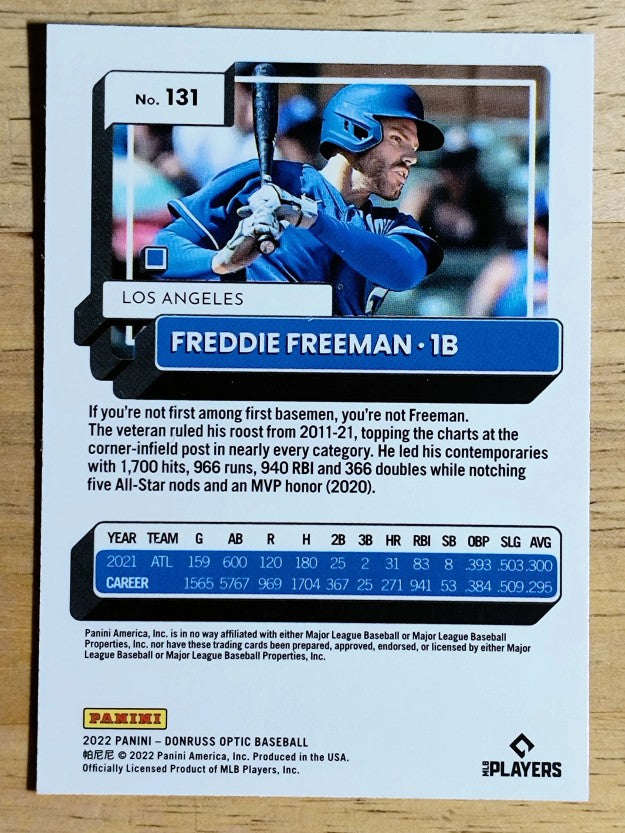 2022 Donruss Optic #131 Freddie Freeman