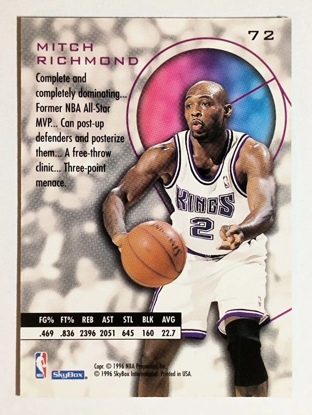 1995-96 E-XL Blue #72 Mitch Richmond