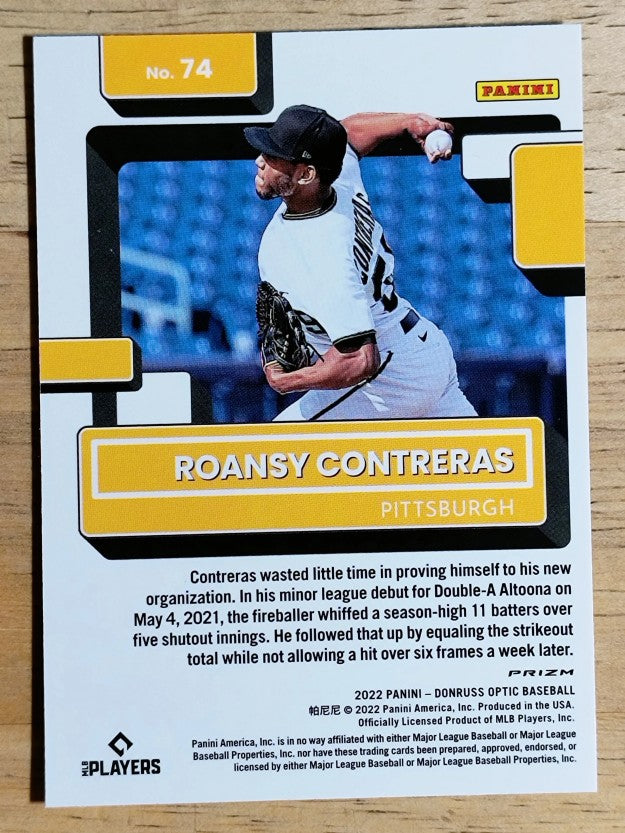2022 Donruss Optic Holo #74 Roansy Contreras RR