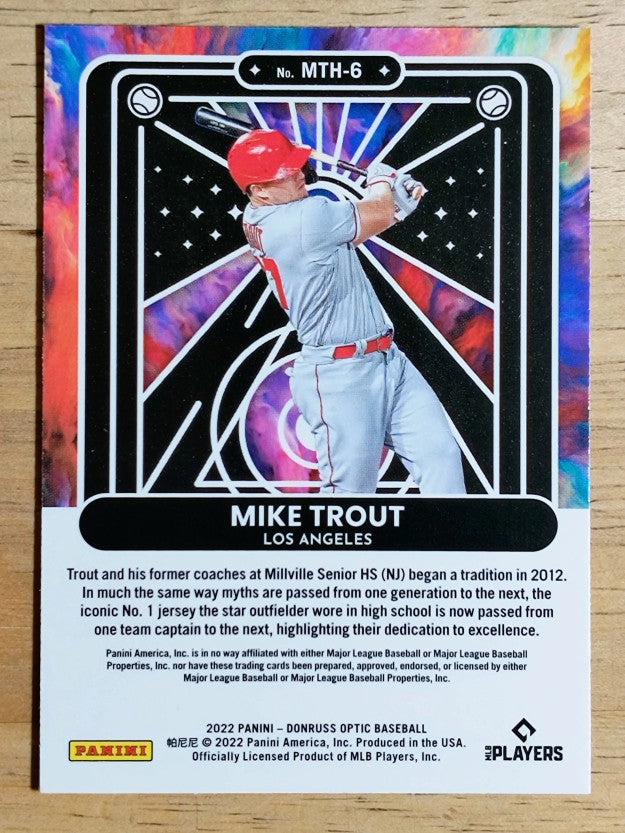 2022 Donruss Optic Mythical #6 Mike Trout