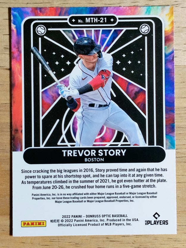 2022 Donruss Optic Mythical #21 Trevor Story