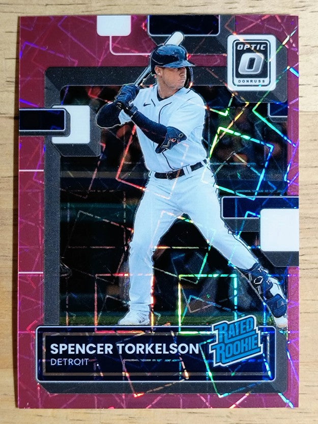 2022 Donruss Optic Pink Velocity #100 Spencer Torkelson RR