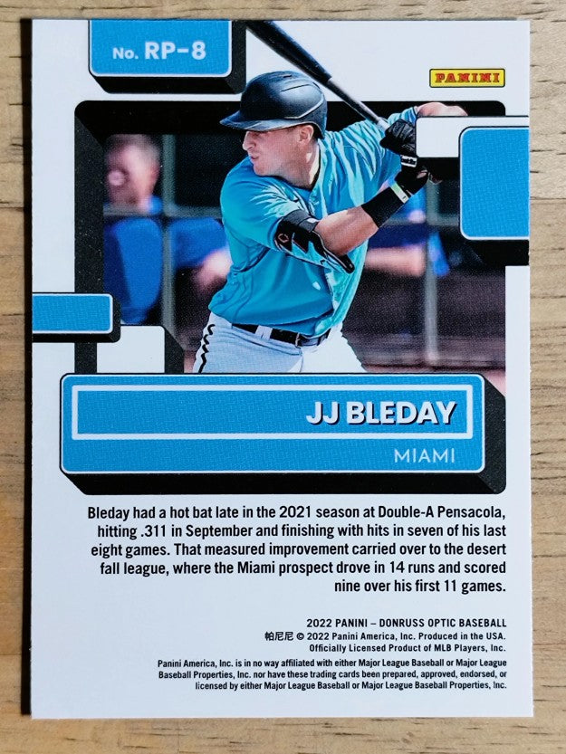 2022 Donruss Optic Rated Prospects #8 JJ Bleday