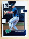 2022 Donruss Optic Rated Prospects #17 Jose Miranda