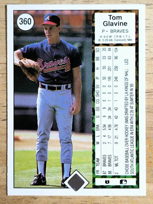 1989 Upper Deck #360 Tom Glavine