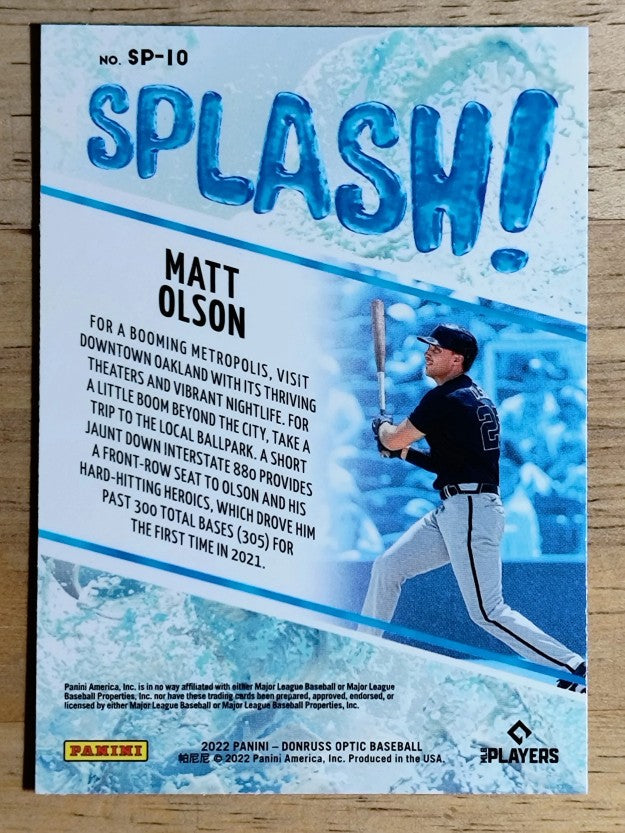 2022 Donruss Optic Splash #10 Matt Olson