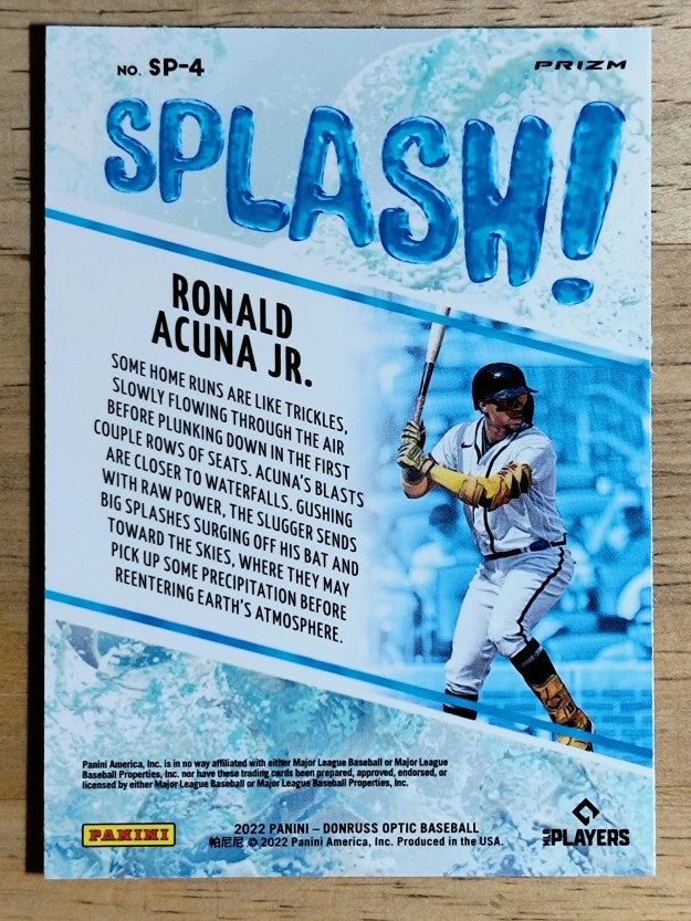2022 Donruss Optic Splash Holo #4 Ronald Acuna Jr.