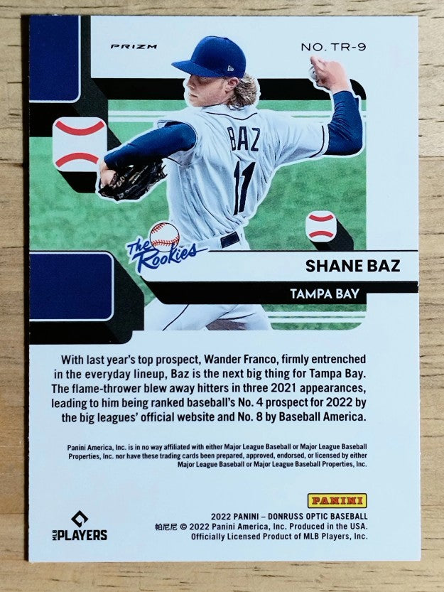 2022 Donruss Optic The Rookies Holo #9 Shane Baz