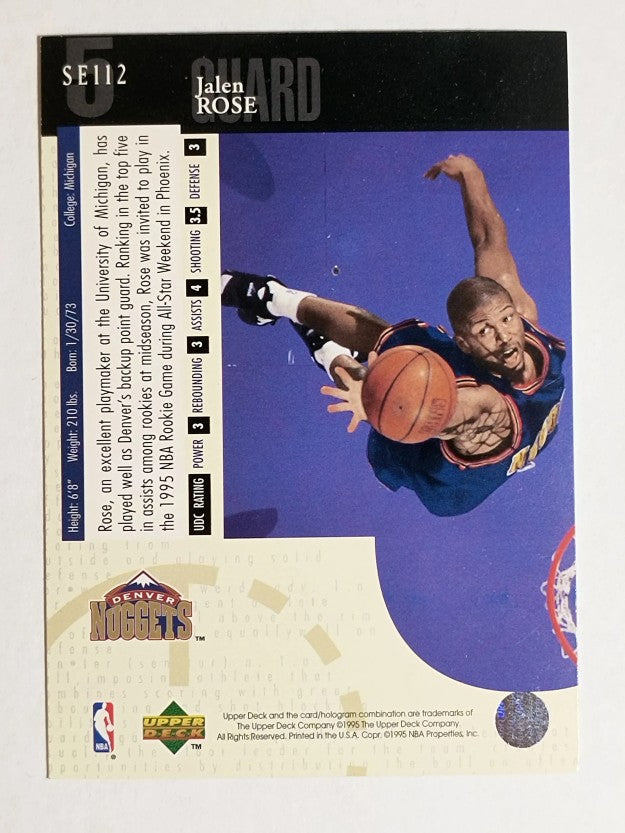 1994-95 Upper Deck Special Edition #112 Jalen Rose