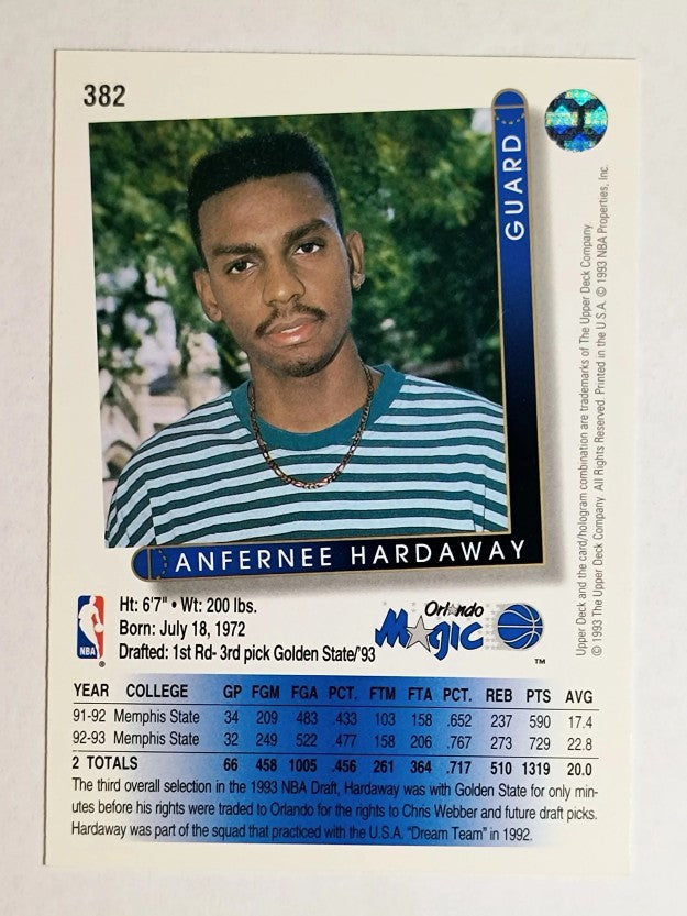 1993-94 Upper Deck #382 Anfernee Hardaway RC