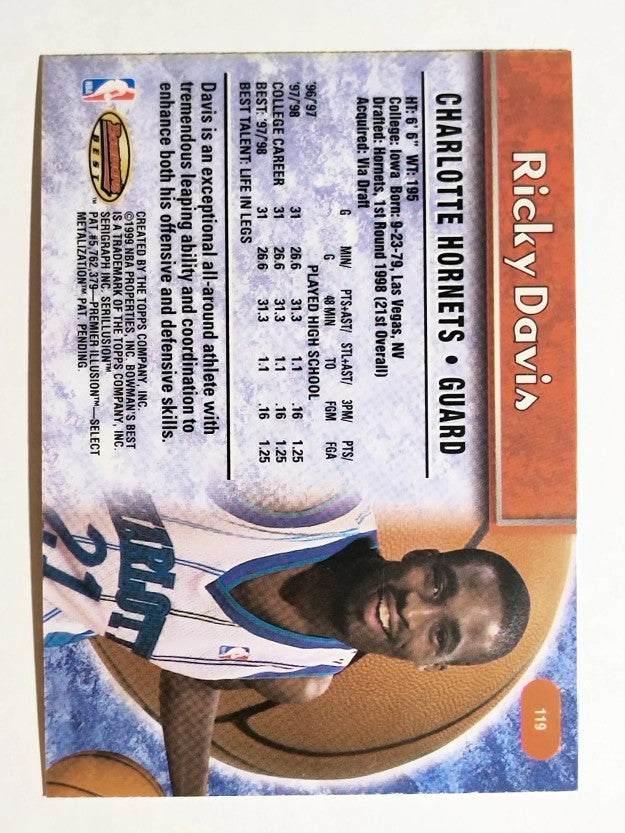 1998-99 Bowman's Best #119 Ricky Davis RC