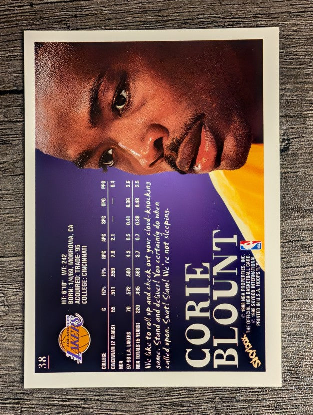 1998-99 Hoops #38 Corie Blount