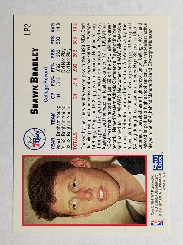 1993-94 Hoops Draft Redemption #LP2 Shawn Bradley