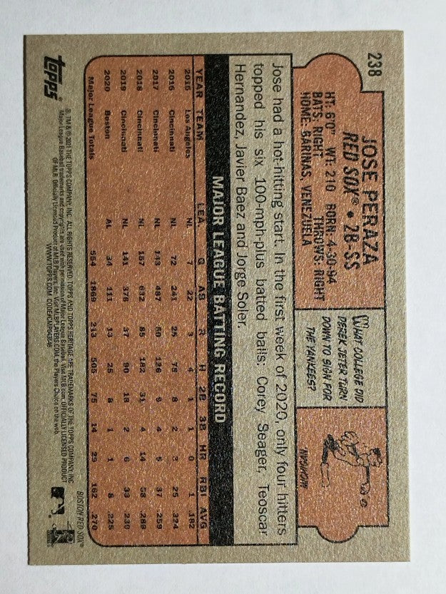2021 Topps Heritage #238 Jose Peraza