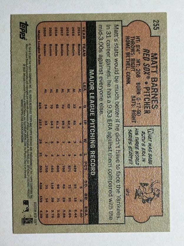 2021 Topps Heritage #255 Matt Barnes