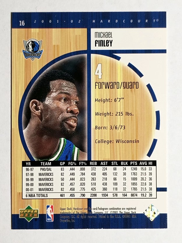 2001-02 Upper Deck Hardcourt #16 Michael Finley