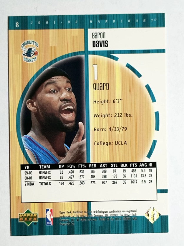 2001-02 Upper Deck Hardcourt #8 Baron Davis