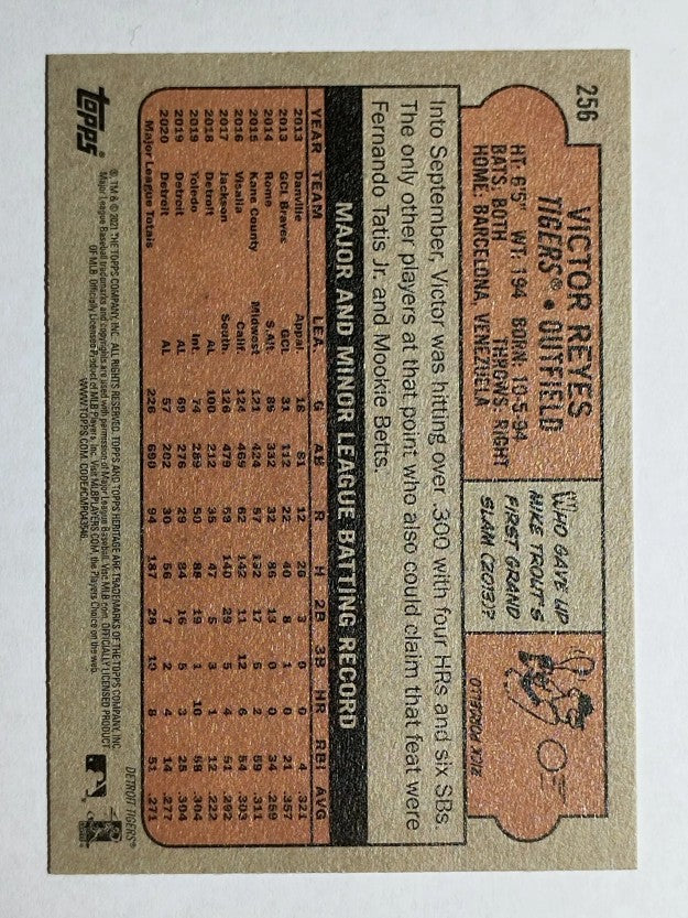 2021 Topps Heritage #256 Victor Reyes