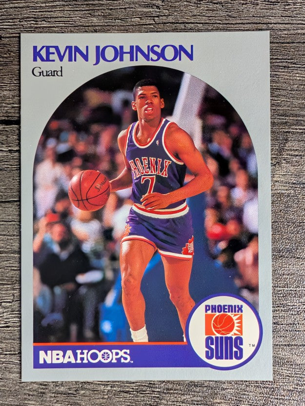1990-91 Hoops #238A Kevin Johnson/Guard on front