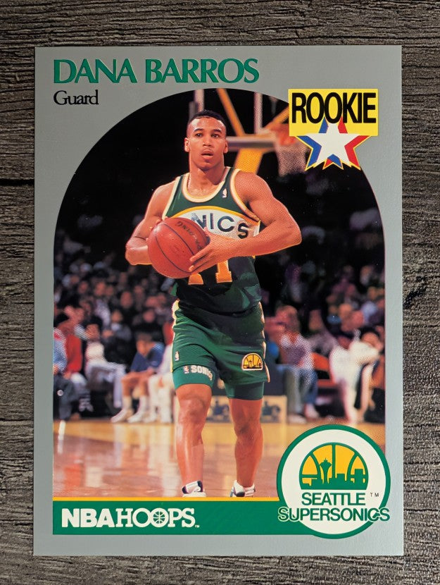 1990-91 Hoops #274 Dana Barros RC